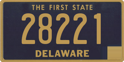 DE license plate 28221