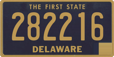 DE license plate 282216