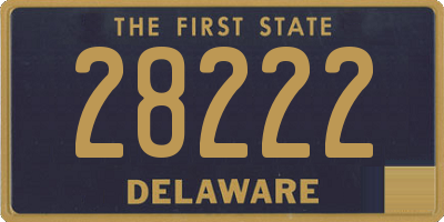 DE license plate 28222