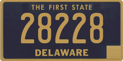 DE license plate 28228