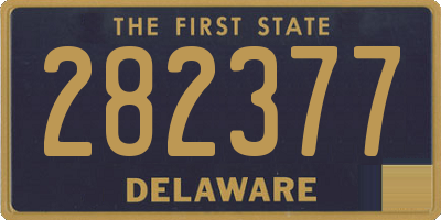DE license plate 282377