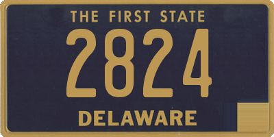 DE license plate 2824