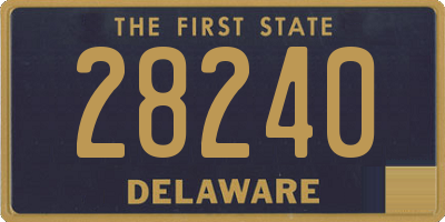 DE license plate 28240