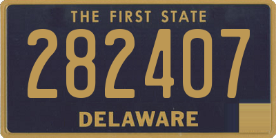 DE license plate 282407