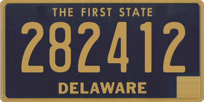 DE license plate 282412