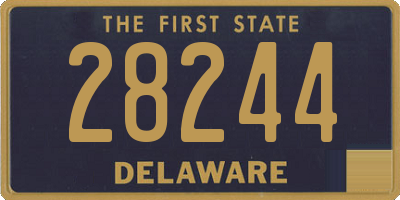 DE license plate 28244