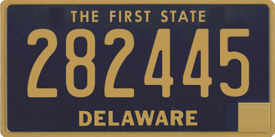 DE license plate 282445