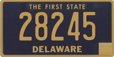 DE license plate 28245