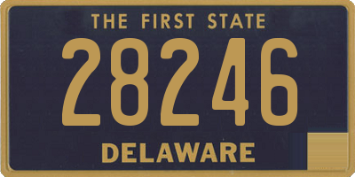 DE license plate 28246