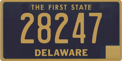 DE license plate 28247