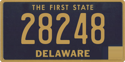 DE license plate 28248