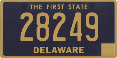 DE license plate 28249