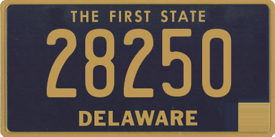 DE license plate 28250