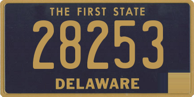 DE license plate 28253