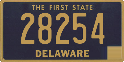 DE license plate 28254