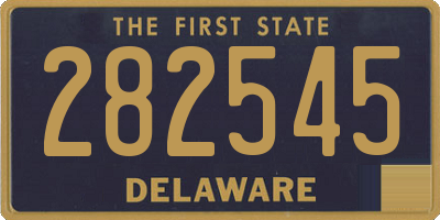 DE license plate 282545