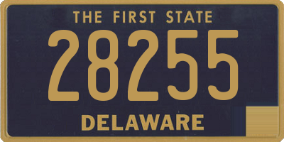 DE license plate 28255