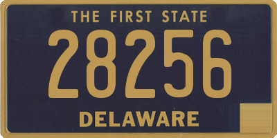 DE license plate 28256