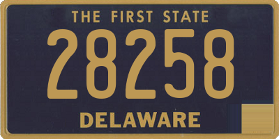 DE license plate 28258