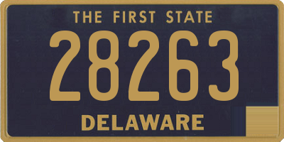 DE license plate 28263