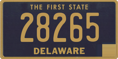 DE license plate 28265