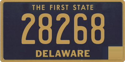 DE license plate 28268