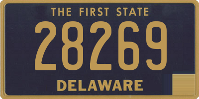 DE license plate 28269