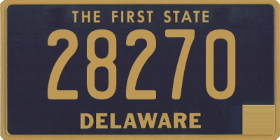 DE license plate 28270