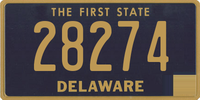 DE license plate 28274