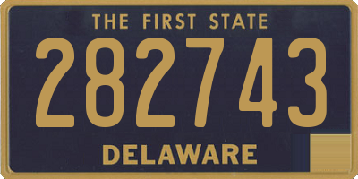 DE license plate 282743