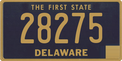 DE license plate 28275