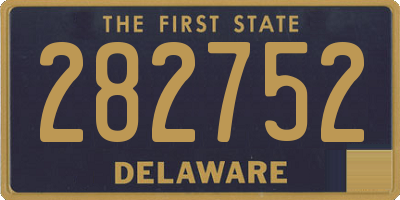 DE license plate 282752