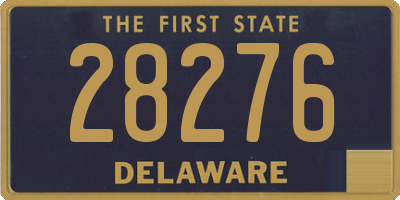 DE license plate 28276