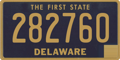 DE license plate 282760