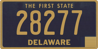 DE license plate 28277