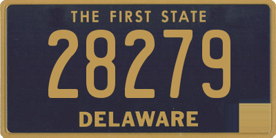 DE license plate 28279