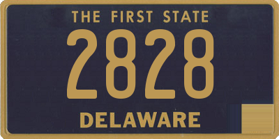 DE license plate 2828