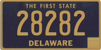 DE license plate 28282