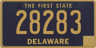 DE license plate 28283