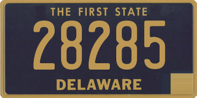 DE license plate 28285