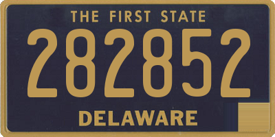 DE license plate 282852