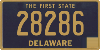 DE license plate 28286