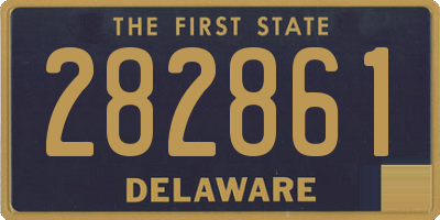 DE license plate 282861