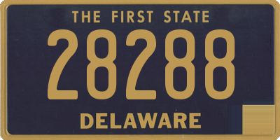 DE license plate 28288