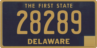 DE license plate 28289