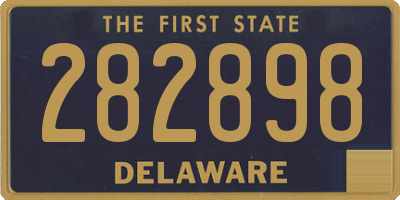 DE license plate 282898