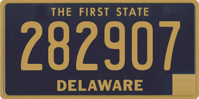 DE license plate 282907
