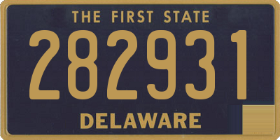 DE license plate 282931