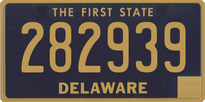 DE license plate 282939