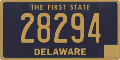 DE license plate 28294